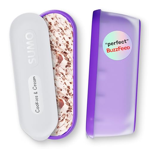 Set of 2, Ice Cream Containers for Homemade Ice Cream - 1.5 Quart Each, Reusable Freezer Storage Containers - Purple