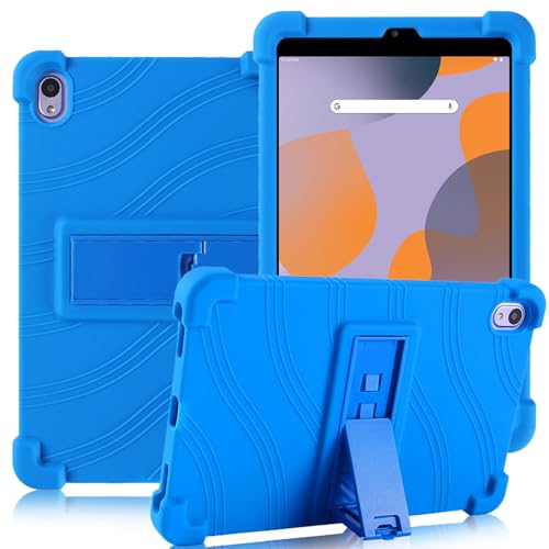 ATOOZ for Walmart Onn 8 Inch Tablet Case 2024 (Model: 100135923) Soft Silicone Kids Tablet Case with Stand for Onn Surf 8 Inch Gen 4 Tablet (Blue)