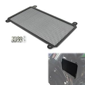 Xitomer Aluminum Radiator Guard, Fit For 2023 Ninja400 Radiator Guard Z400 2018 2019 2020 Radiator Cover Ninja 250 2018 2019 Z250 2018 2019, Radiator Grille (Black) 7 41oeessooxl. sl500 . ss300