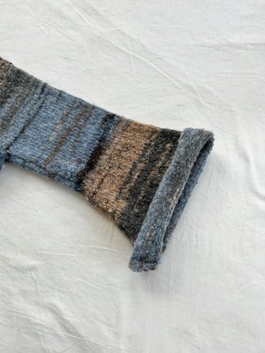 warm sweaters for women Long Sleeve Stripe Sleeve Knit Warm Blouse For2