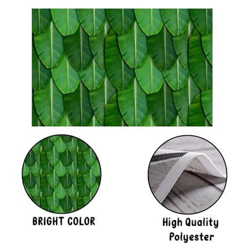 Image of Party Propz Banana Leaf Backdrop Decorations - 1Pc(8ft*5ft) Ganpati Decoration Setup for Home, Varalakshmi Pooja Decoration Items, Krishna Janmashtami Decorations, Haldi Decor, Annaprasana Decor