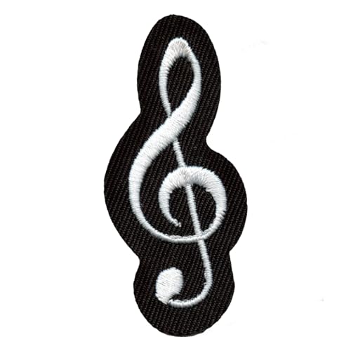Treble Clef Patch Music Note Embroidered Iron On