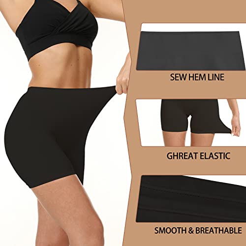 Image of LALESTE Anti Chafing Slip Shorts for Women Under Dress Smooth Seamless Boxer Briefs Long Leg Boyshorts Underwear