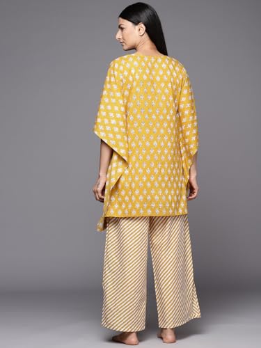 Image of Libas Womens Printed Cotton Night Suit Set for Women | Sleep wear
