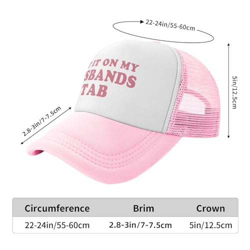 Image of Funny Women Trucker Hats for Women Hot Pink Funny Gag Hats for Women Girls Men Hat