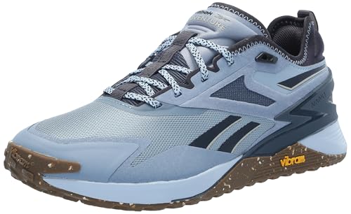 Reebok Tênis unissex Nano X3 Adventure, azul vintage/obsidiana/pedra da lua, 36, Azul vintage/obsidiana/pedra da lua, 37/38 BR