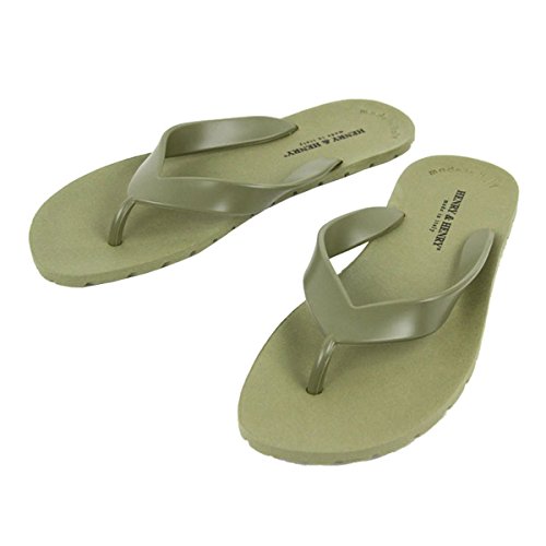 [HENRY＆HENRY] [ヘンリーアンドヘンリー] 正規販売店 サンダル フリッパー FRIPPER SANDAL VERDE(KAHKI) 51 EUR41/42(26.0～26.5cm) (コード：4044346605-5)