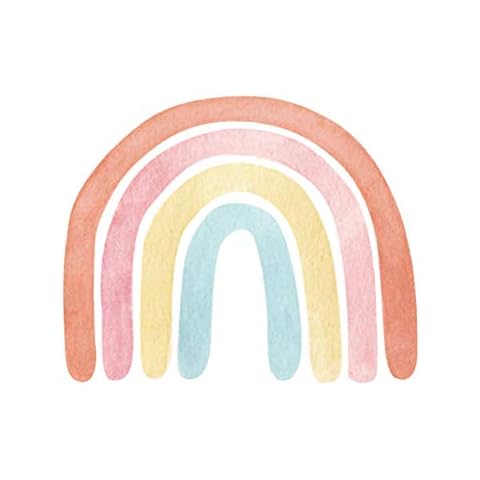 Osuner Rainbow Wall Sticker Stickers Easy Peel and Stick Wall Nursery Bedroom Wall Decor Cover
