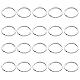 SHUBEIEUMI 20 Stück Schlüsselring, Ø 25mm, Edelstahl Schlüsselring, DIY Schlüsselanhänger Zubehör, Metall Split Ring für Büro Haushalt Auto Schlüssel