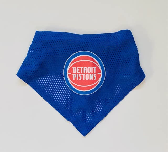 Detroit Pistons Dog Cat Mesh Jersey Bandana L/XL