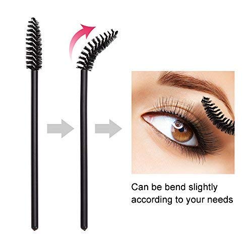 100 Pcs Disposable Eyelash Mascara Brushes Wands Applicator Makeup Kits