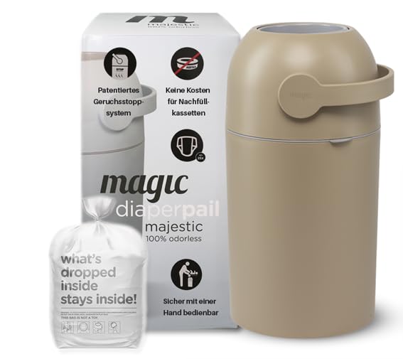 Set Magic Windeleimer Majestic & Windel Blaubär | Diaper Keeper mit...