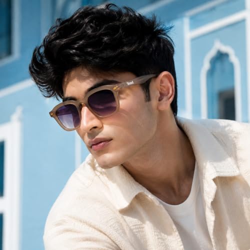 Image of Stood Retro Sunglasses | Full Rim |Soft Square | UV Protected | Medium | Men & Women | SG-STD0016