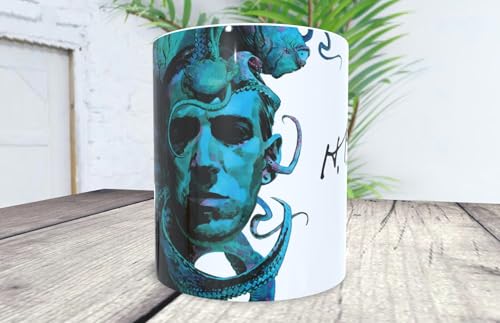 Taza H. P. Lovecraft - Firma. Para todo amante del horror cósmico.
