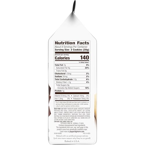 Image of Pepperidge Farm Milano Double Dark Chocolate Cookies, 7.5 OZ Bag (15 Cookies)