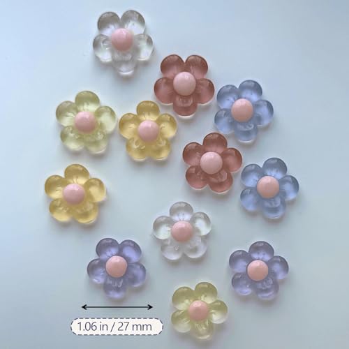 12 imanes decorativos florales para refrigerador miniatura 3