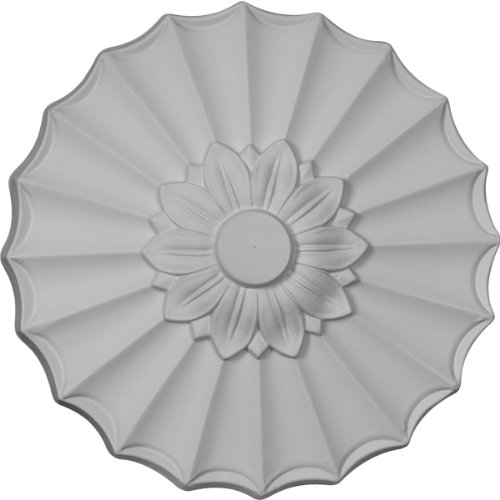 Up To 50% OFF Ekena Millwork CM09SHPAS Shakuras Ceiling Medallion, 9"OD x 1 3/8"P (Fits Canopies up to 1 3/8"), Hand-Painted Pale Gold