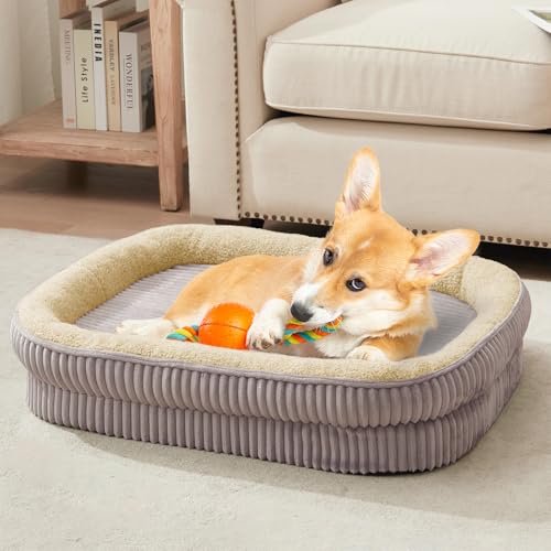 DEBANG HOME Orthopedic Dog Bed for Medium Dogs Breeds, High