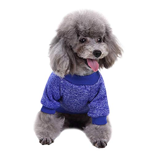Image of Dog Sweaters for Small Dogs, Soft Fleece Puppy Clothes, Warm Winter Coat