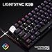 Logitech G PRO X 60 Lightspeed Wireless Gaming Keyboard, Ultra Compact TKL 60% Mechanical Keyboard for Windows PC, LIGHTSYNC RGB, Dual-Shot PBT Keycaps, GX Optical Tactile Switches - Black