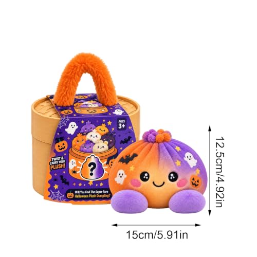 Halloween Giant Dumpling Blind Box Plush Stuffed Bun with Steamer - image 3