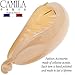 Camila Paris CP3044 2.75 Inch Small Hair Clips for Women Beige, Strong Hold Decorative, Durable Styling Girls Hair Accessories. Hair Ponytail For Women with Curly Thick Hair. Made in France