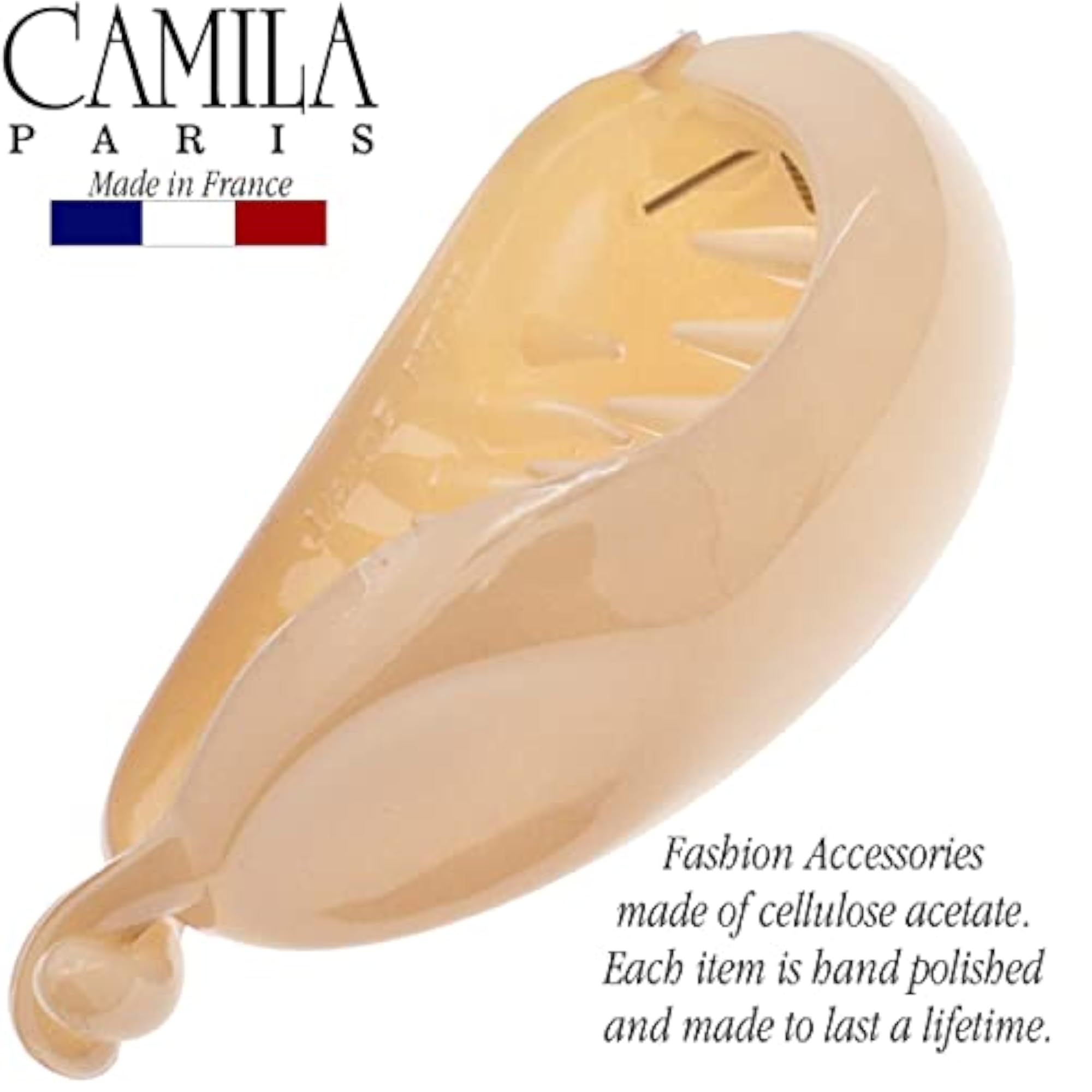 Beige Small Hair Clips for Women, Strong Hold