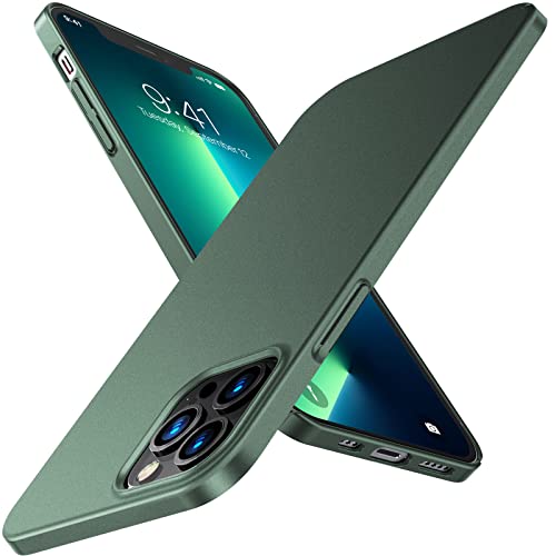 TORRAS Slim Fit Compatible for iPhone 12 Pro Max Case Ultra-Thin [2nd Gen] Lightweight Full Protection Hard Plastic for iPhone 12 Pro Max Phone Case with Perfect Grip 6.7", Christmas Tree Green