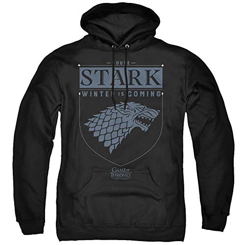 Game of Thrones House Stark Sigil Unisex Adult Pull-Over Hoodie, House Stark Sigil, Medium