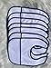 7 pcs dark blue Edged cotton towel blank bib to DIY cross stitch,16 Count aida Fabric Pocketed bib,100% Cotton, Blank Cross Stitch Bib