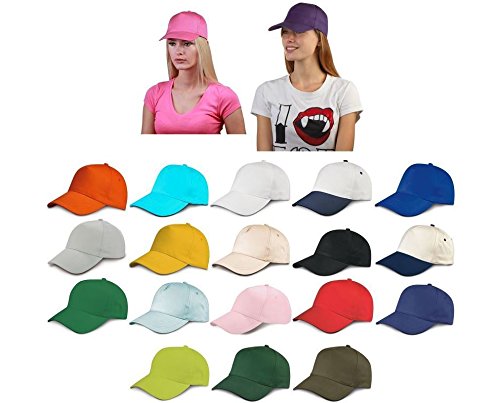  Subito disponibile Stock 30 Pezzi Economico Cappello Cappellino Uomo Donna Cotone colorato