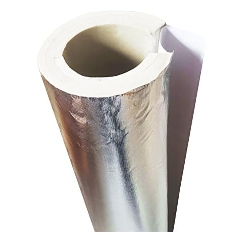TRGCJGH Steam Pipe Thermal Insulation Pipe Casing, Boiler Thermal Insulation Rock Wool Glass Wool,5.2 * 1.2in Cover