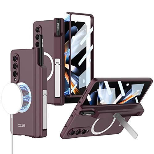 Coque Galaxy Z Fold 4 compatible charge sans fil avec fixation aimantee intégrée