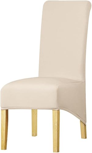 Miniatura 10 de Funda para silla grande elástica para sillas de comedor para cocina, con respaldo alto, fundas para sillas de respaldo largo para el hogar, hotel,