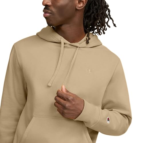 Champion Men's Pullover Fleece Hoodie, C Logo, Retired4