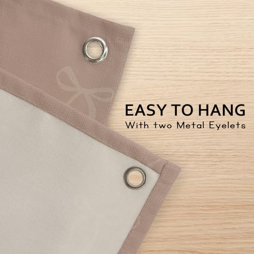 Image of Pink Girls Room Decor,Vintage Coquette Bow Hanging Linen Banner Flag for Baby Girls Nursery Teen Girl Bedroom Dorm Decorations Kids Toddler Room Nursery Playroom Wall,girlroom