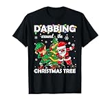 Elf & Dabbing Santa Shirt Kids Boys Men Claus Dab Xmas Gift T-Shirt