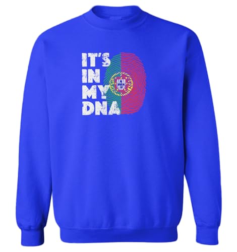 Haase Unlimited It's In My DNA Portugal Finger Print Toddler Fleece Crewneck Sweater
