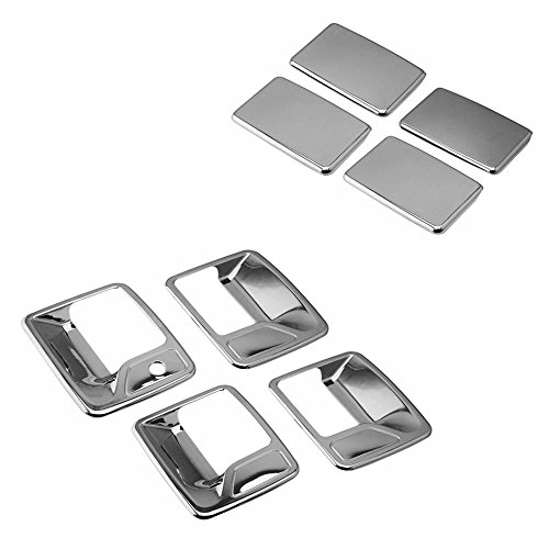 SEGADEN Chrome Plated Door Handle Cover Compatible with 1999-2016 Ford F-250 F-350 F-450 Super Duty (4 Doors Left Hand Drive No Passenger Keyhole) XG7748