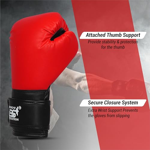 Image of Boxing Gloves - Training Gloves with Hook and Loop Velcro Closure for Long-Lasting Strength and Durability