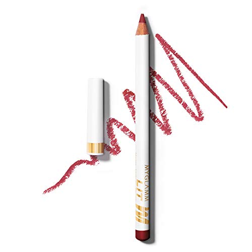 MyGlamm LIT Matte Lipliner Pencil-Vsco (Berry Red)-1.14 Gm | 5HR Feather-Proof | With Vegetable Wax | Highly-pigmented Lip Liner For Rs. 89 @ 80 %