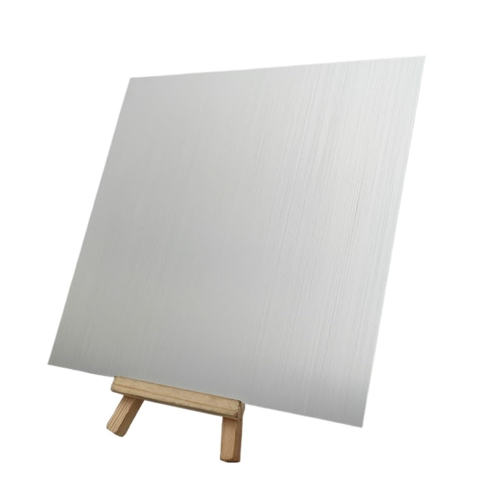 Lastre piatte sottili in alluminio anodizzato spazzolato argento da 3 pezzi, spessore 1,5/0,8/1 mm, lega di alluminio 5052(200x300x0.5mm)