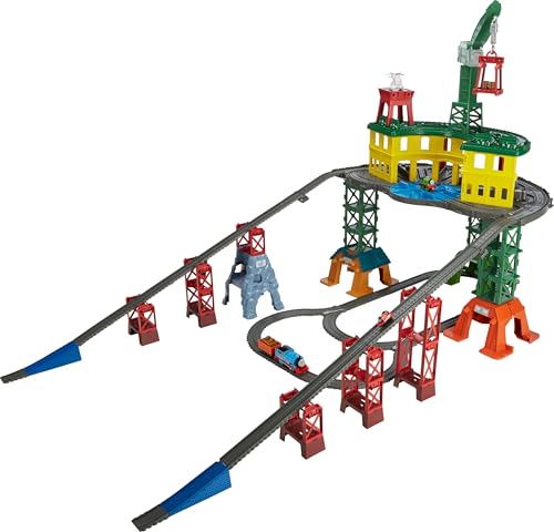 Fisher-Price Thomas & Friends Super Station, multi-system train set with over 35 feet of track for preschool kids ages 3 years and up