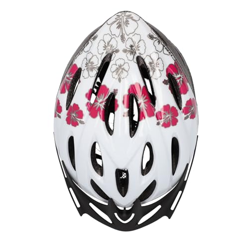 Foto von FISCHER Erwachsene Fahrradhelm, Radhelm, Cityhelm Hawaii, S/M, 54-59cm, weiß pink