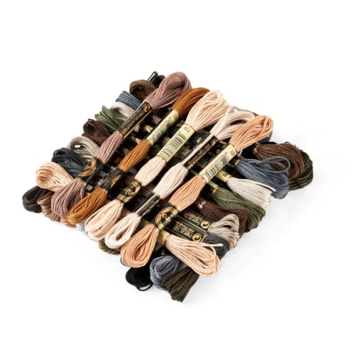 Image of FASHEWELRY 24 Skeins Embroidery Floss Thread 1mm Cross Stitch Thread Yarn