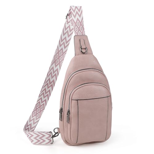 Image of TANTOMI Small Sling Bags for Women, Leather Cross body Purses Bag for Daily Travel Leisure Sport Fanny Packs with Adjustable Strap