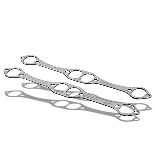 Auto Dynasty Compatible with Small Block Chevy V8 Engines Engine Aluminum Gasket Compatible with Header Exhaust Manifold