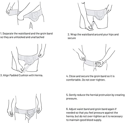 Faja para Hernia Inguinal Ajustable para Hombre miniatura 7