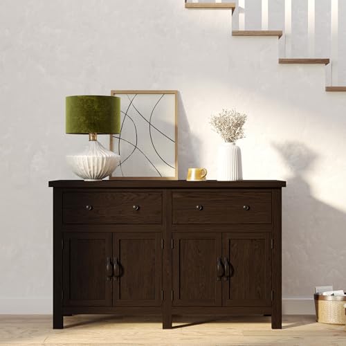 Maven-Lane-Felix-Rustic-Large-Wooden-Sideboard-Accent-Buffet-Server-Table-with-Doors-for-Kitchen-or-Living-Room-in-Weathered-Brown-Finish Maven Lane Felix Rustic Large Wooden Sideboard Accent Buffet Server Table with Doors for Kitchen or Living Room in Weathered Brown Finish