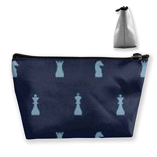 Preisvergleich Produktbild Kosmetiktasche Kulturreiseveranstalter Frauen Tragbare Make-Up Tasche, Stifthalter Schreibwaren Bleistiftbeutel Aufbewahrungstasche Geschenk (Schach)